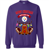 Pittsburgh Steelers NFL Reindeer Funny Merry Christmas And Happy New Year