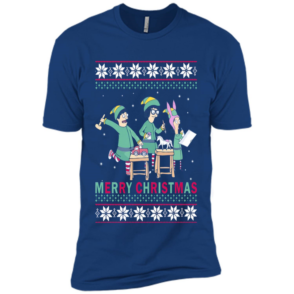 Bob’s burgers Elf Merry Christmas - Premium Short Sleeve T-Shirt