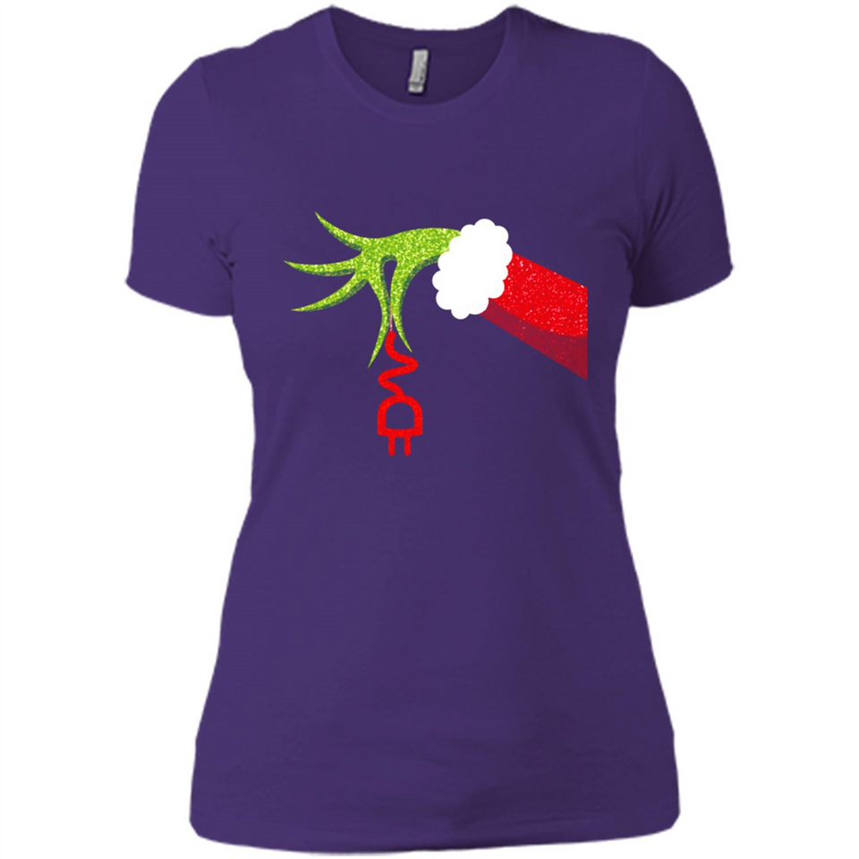 Funny Grinch Hand Holding Electrician Ornament Christmas PING PONG