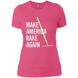 Make America Rake Again California Fires Paradise Youth T-Shirt PINGPONG - Ladies' Boyfriend T-Shirt
