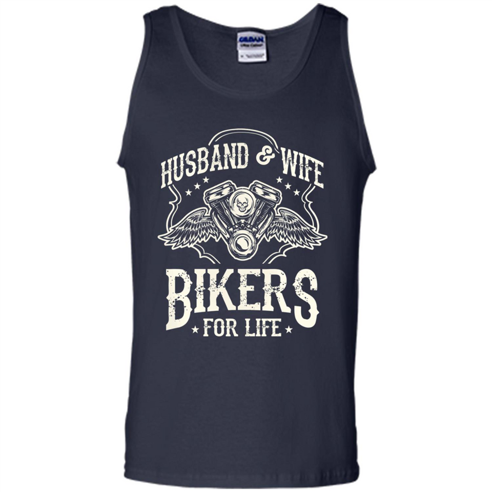 Husband & Wife Biker For Life Couple