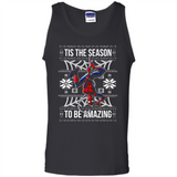 Marvel Spider Man Tis The Season To Be Amazing Ugly Christmas Mug PINGPONG - Tank Top