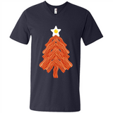 Bacon & Eggs Over Easy Fried Food Breakfast Xmas Tree Foodie - Men's V-Neck