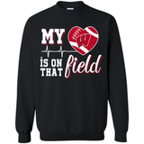 Wisconsin Badgers Football My Heart is on that Field - Sweatshirt