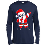 Christmas shirt Dabbing Santa Claus Xmas Gift - Canvas Long Sleeve T-Shirt