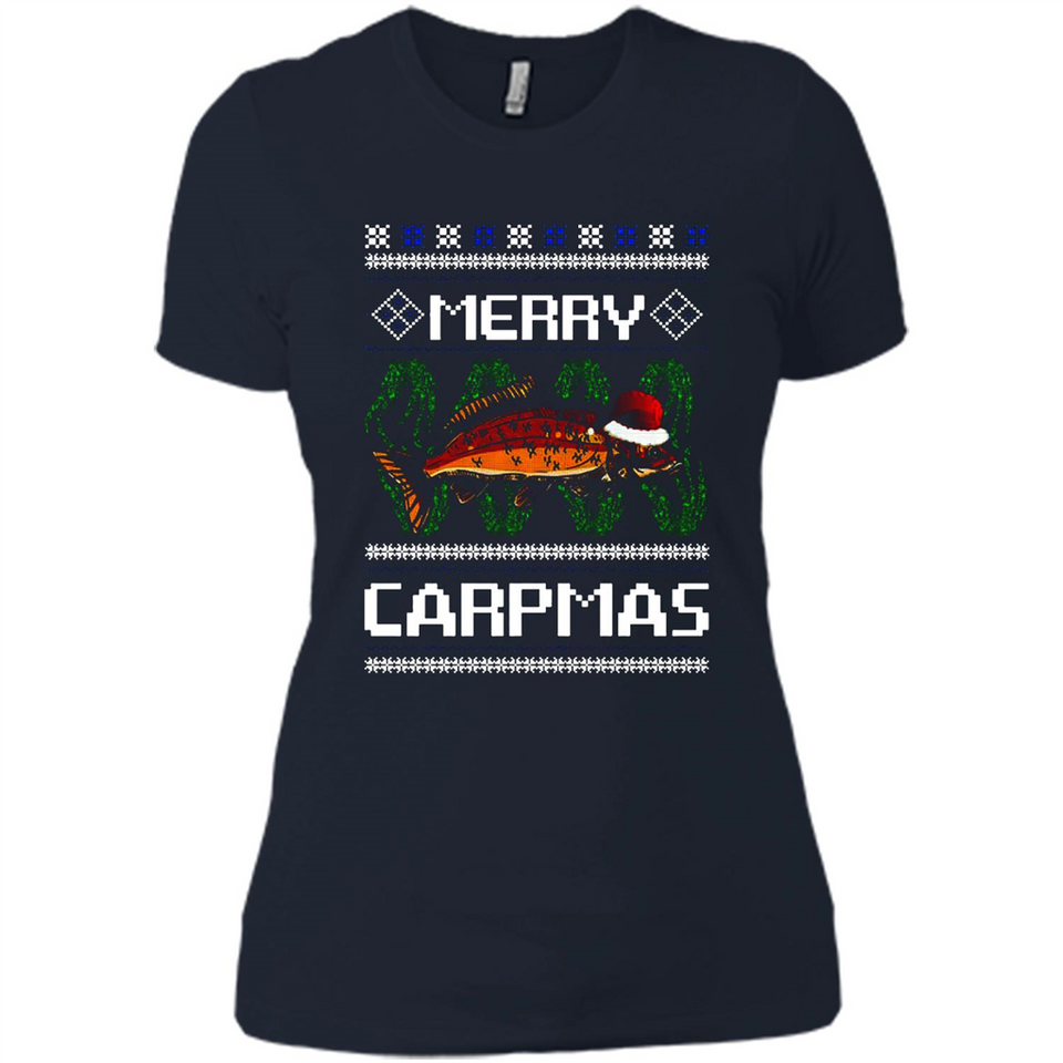 Santa Claus Carpmas Merry Carpmas Christmas Sweater PINGPONG - Ladies' Boyfriend T-Shirt