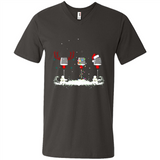 Christmas Red Wine - Merry Xmas T-Shirt - Men's V-Neck