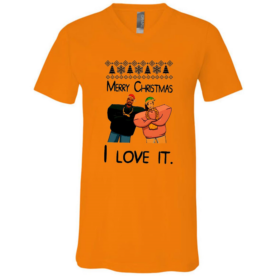 Drake Merry Christmas I love it sweatshirt PINGPONG - Canvas Unisex V-Neck