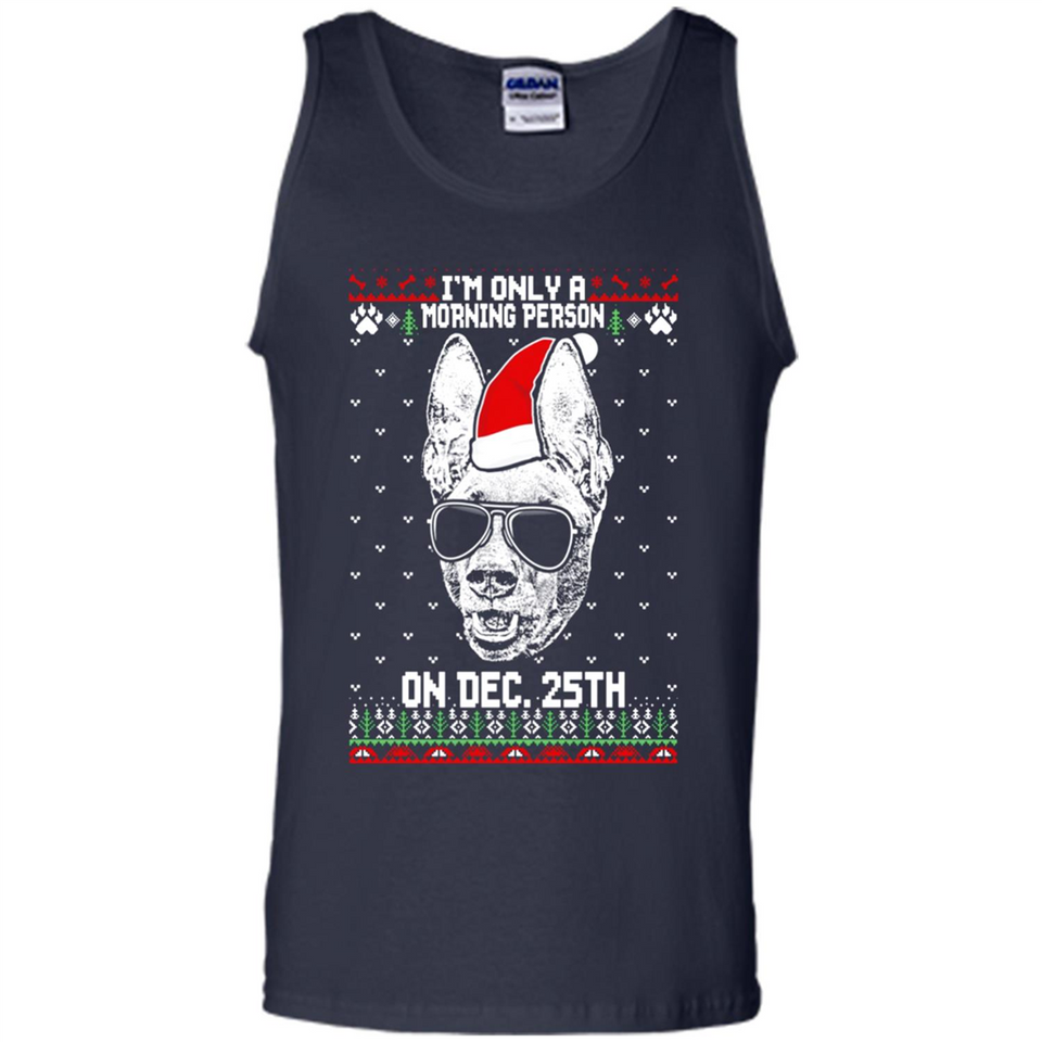 Morning Person Pharaoh Hound Funny Xmas - Tank Top