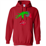 GRINCH HAND HOLDING ATLANTA BRAVES GLITTER CHRISTMAS PINGPONG