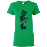Groot Hug Breast Cancer - Ladies Short-Sleeve