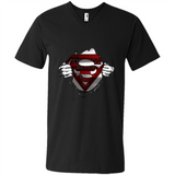 Chicago Bulls And Superman Fans - Men's V-Neck
