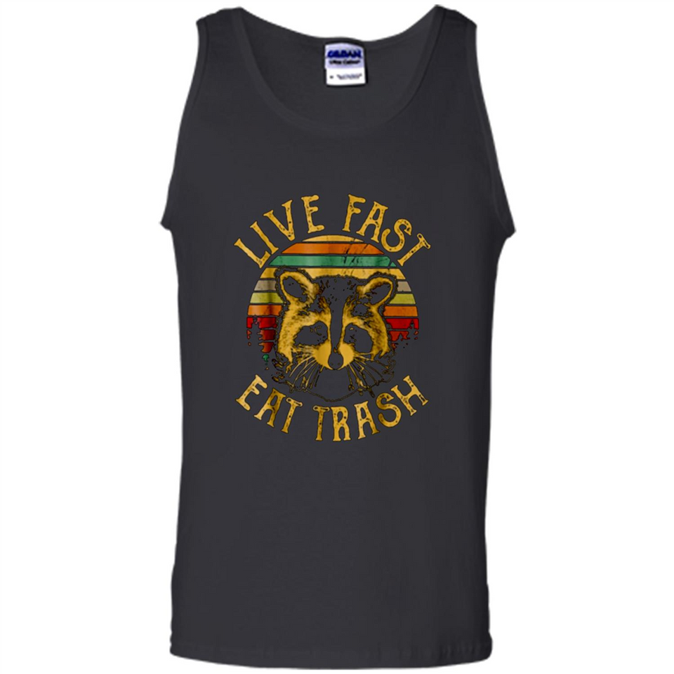 Live fast eat trash bear vintage camping PINGPONG