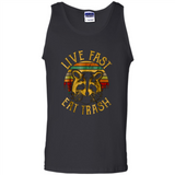 Live fast eat trash bear vintage camping PINGPONG