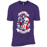 Christmas Shirt, Santa Nice Or Naughty Xmas - Premium Short Sleeve T-Shirt