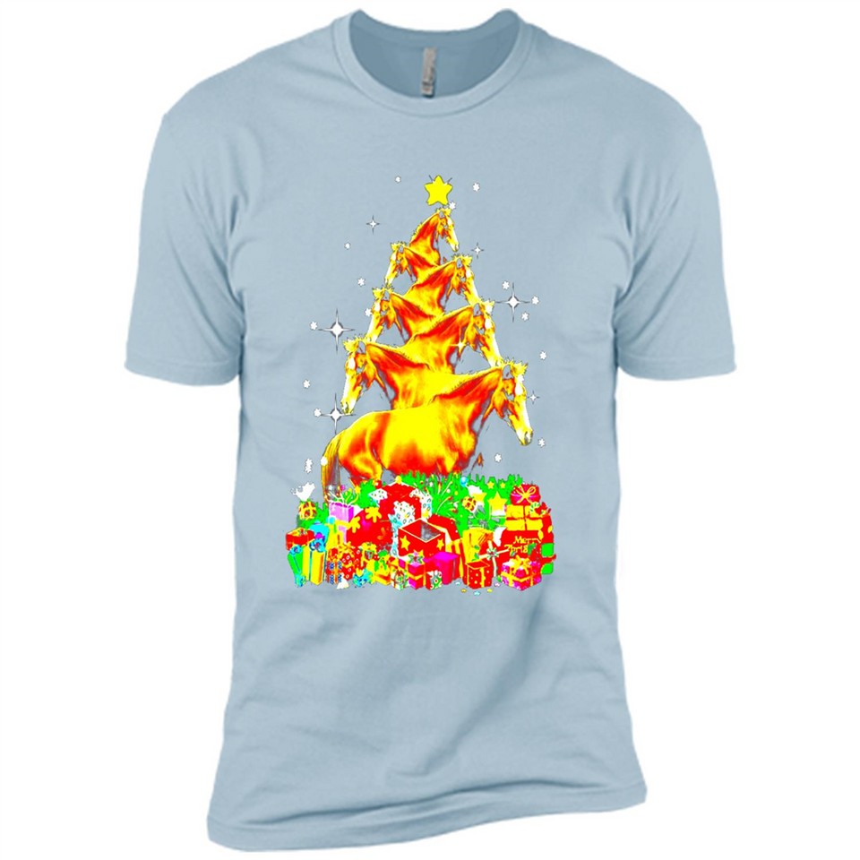Horse Lover Tees Merry Christmas - Premium Short Sleeve T-Shirt