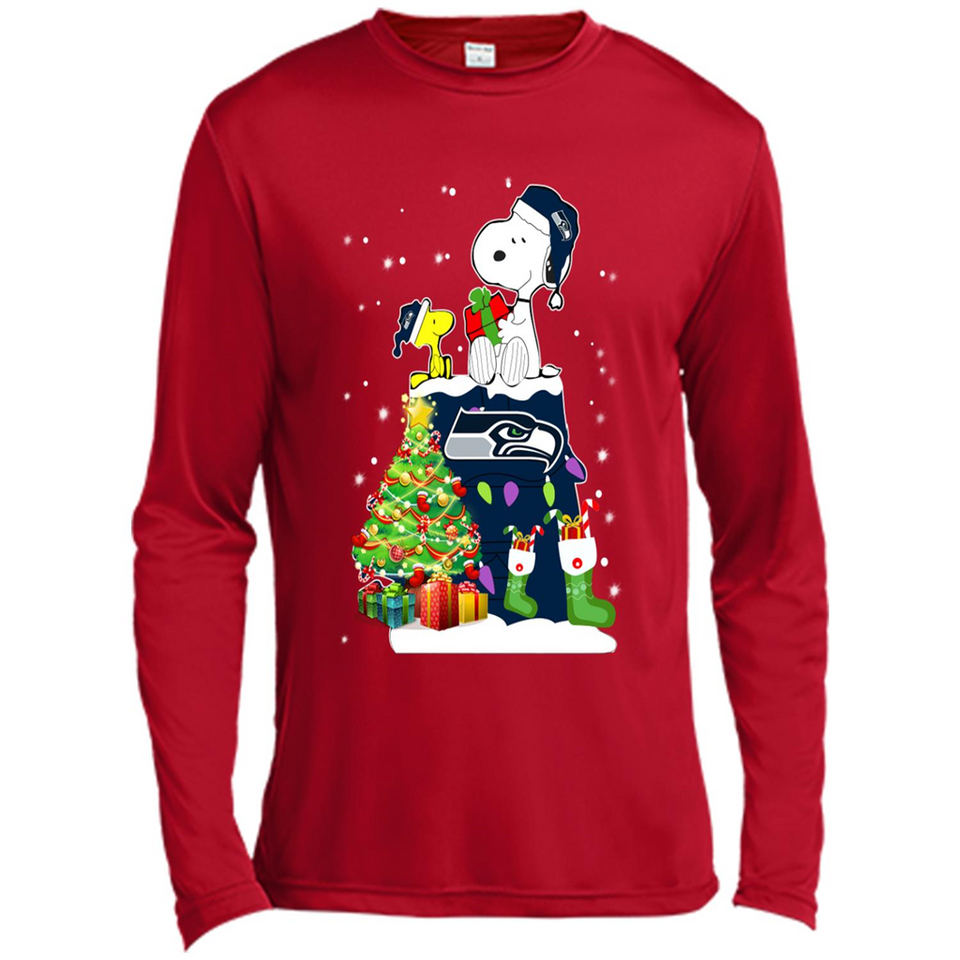 SEATTLE SEAHAWKS SNOOPY & WOODSTOCK CHRISTMAS