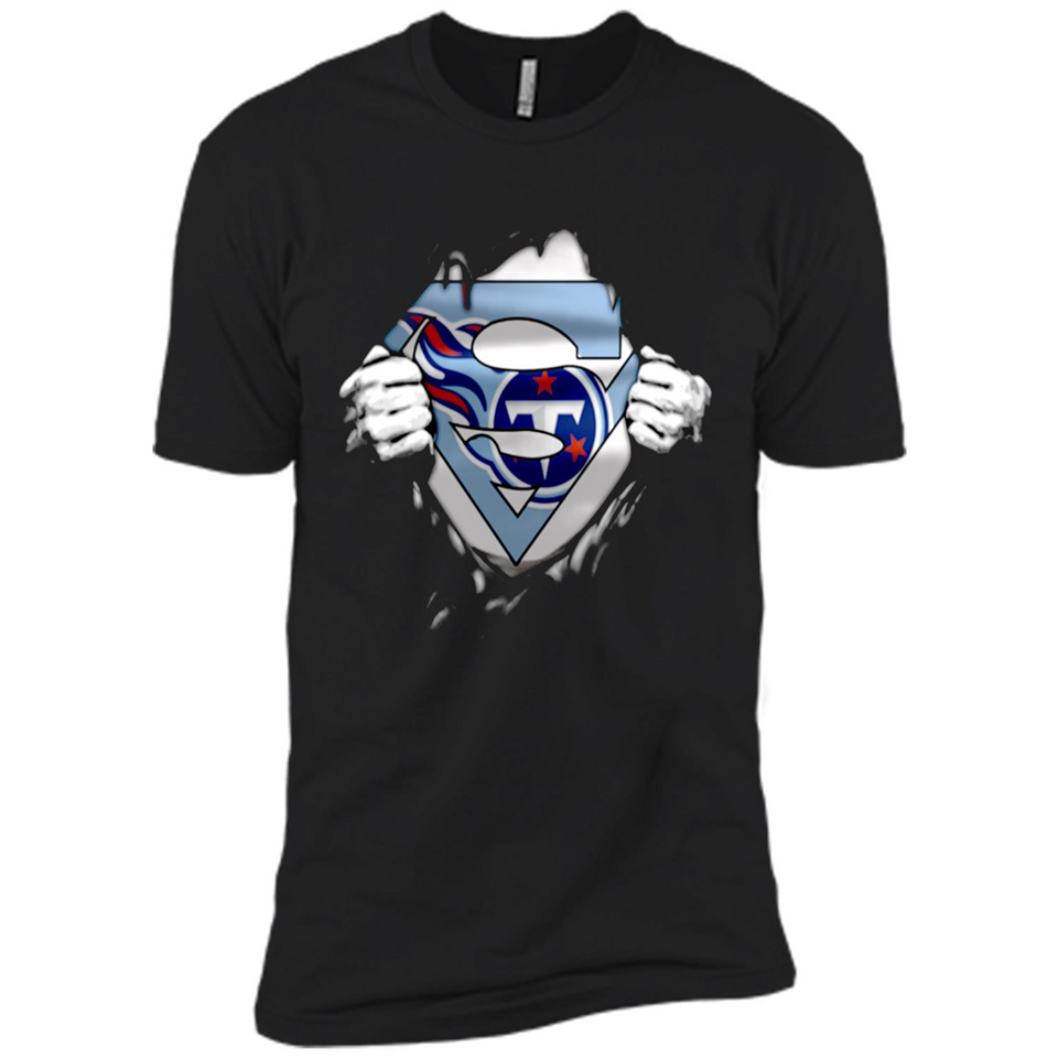 Tennessee Titans And Superman Fans - Premium Short Sleeve T-Shirt
