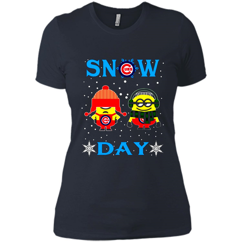 Snow Day Shirt For Chicago Cubs Vs Minion Fans pingpong