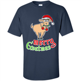 Christmas Merry Goatmas Goat Shirt Santa Hat - Shirt