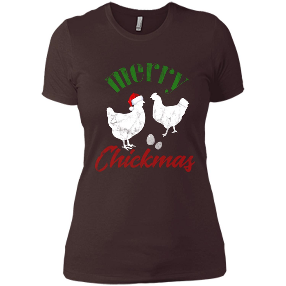 Christmas Chicken Shirt Santa Hens Lover Funny Farmer Gift - Ladies' Boyfriend T-Shirt