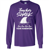 Teacher Shark Doo Doo Doo Your Homework Shirt Ladies' Boyfriend