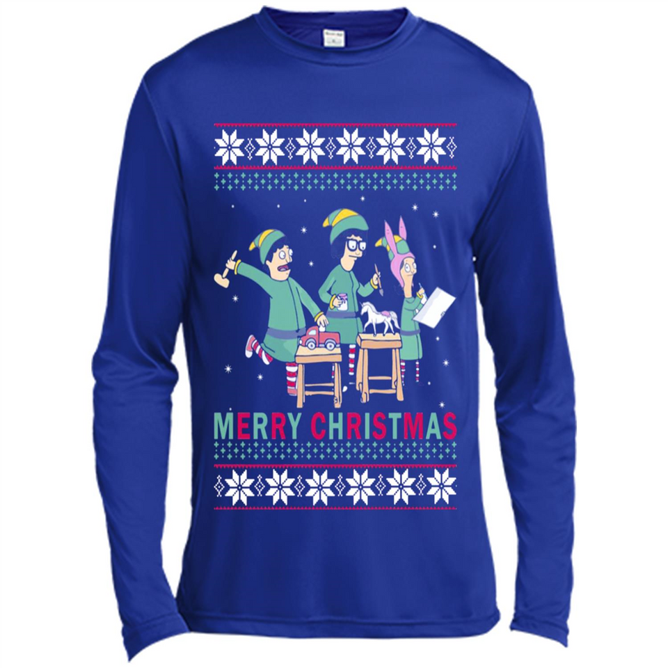 Bob’s burgers Elf Merry Christmas - Canvas Long Sleeve T-Shirt