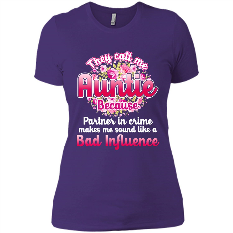 They Call Me Auntie Flower - Ladies' Boyfriend T-Shirt
