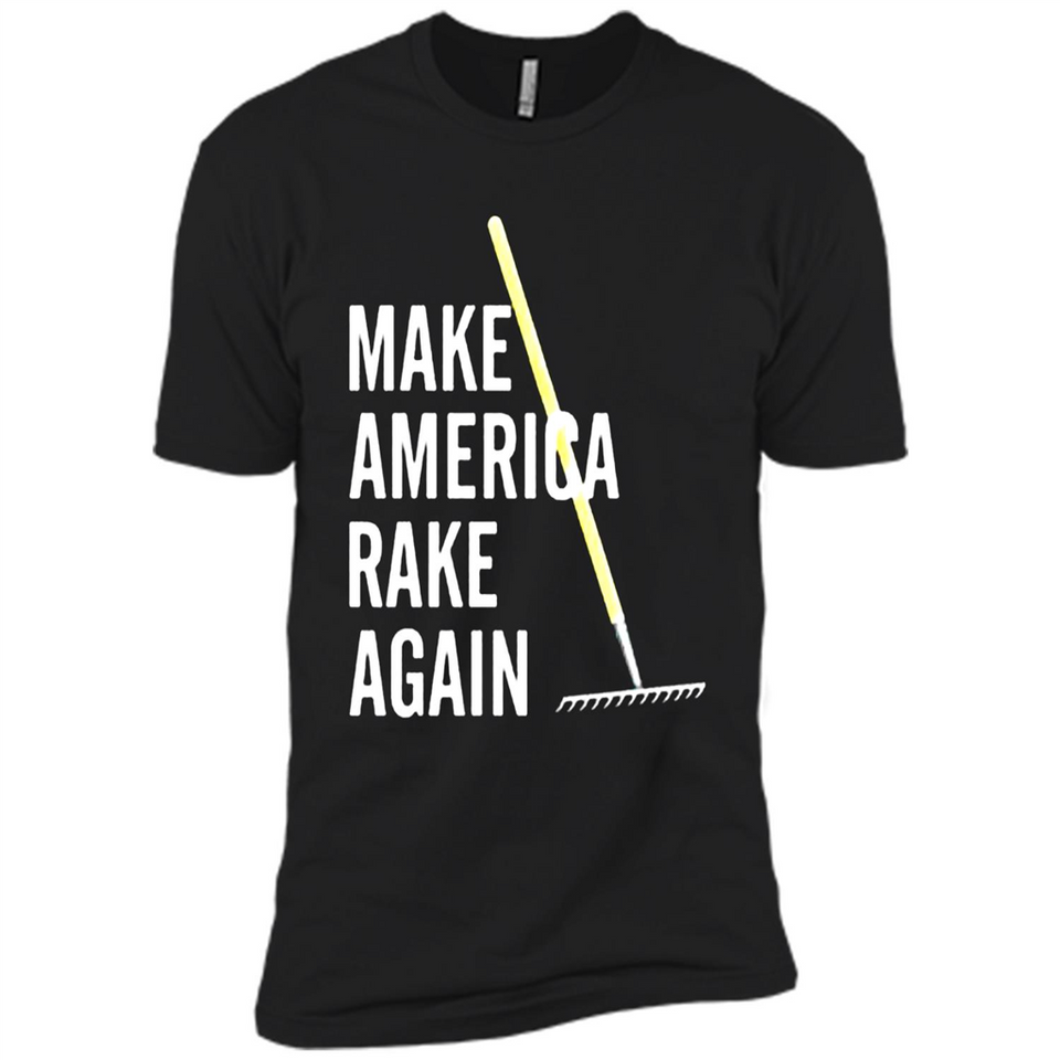 Make America Rake Again California Fires Paradise Youth T-Shirt PINGPONG - Premium Short Sleeve T-Shirt