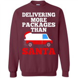 Delivering More Packages Than Santa Shirt - Postal Gift - Sweatshirt