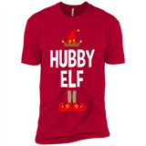 Hubby Elf Shirt - Family Matching Christmas Pajamas - Premium Short Sleeve T-Shirt