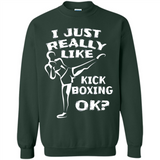 Kick Boxing Shirt Kick Boxer Boxing Workout - Sweatshirt
