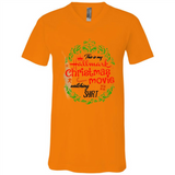 This is My Hallmark-Christmas Movies Watching Sporty T-Shirt - Canvas Unisex V-Neck