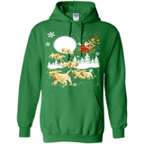 Christmas Santa Golden Retriever Sleigh For Labrador Retriever