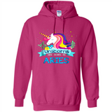 Unicorns are born in Aries Birthday Rainbow Gift Custom Ultra Cotton