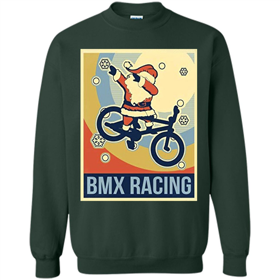 bmx racing dabbing Santa Christmas