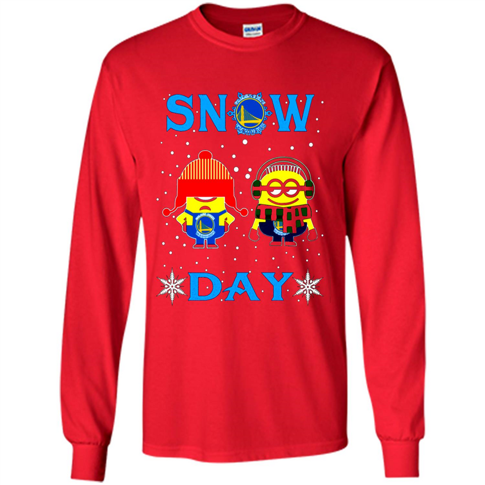 Snow Day Shirt For Golden State Warriors Vs Minion Fans pingpong