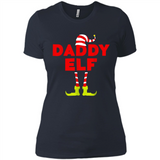 Mens Daddy Elf T-Shirt Funny Matching Christmas Costume - Ladies' Boyfriend T-Shirt