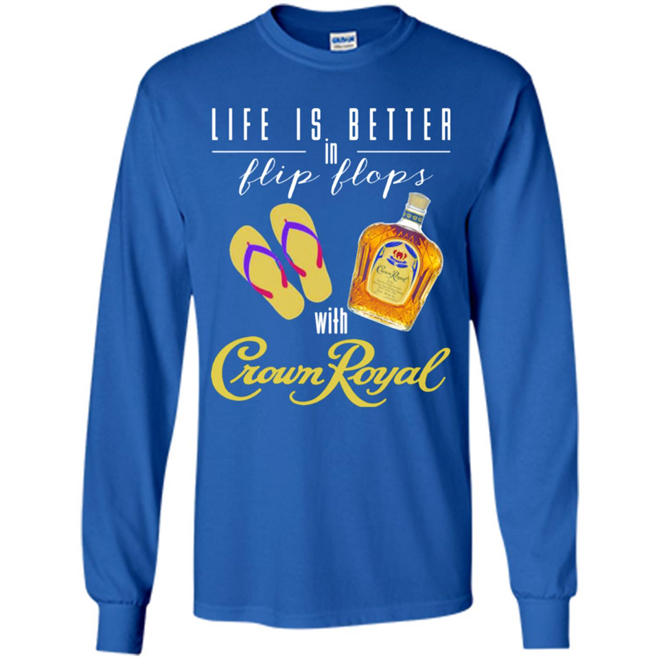 LIFE IS BETTER IN FLIP FLOPS WITH CROWN ROYAL