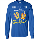 LIFE IS BETTER IN FLIP FLOPS WITH CROWN ROYAL