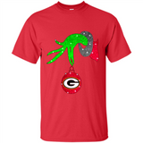 GRINCH HAND HOLDING GREEN BAY PACKERS GLITTER CHRISTMAS PINGPONG