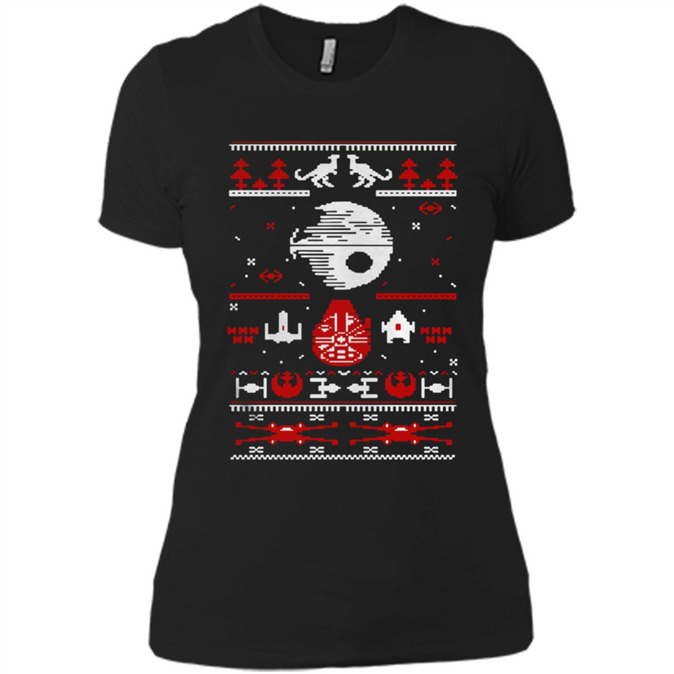 Star Wars Ugly Christmas Sweater - Ladies' Boyfriend T-Shirt