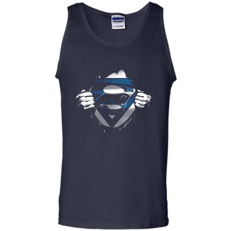 Carolina Panthers And Superman Fans - Tank Top