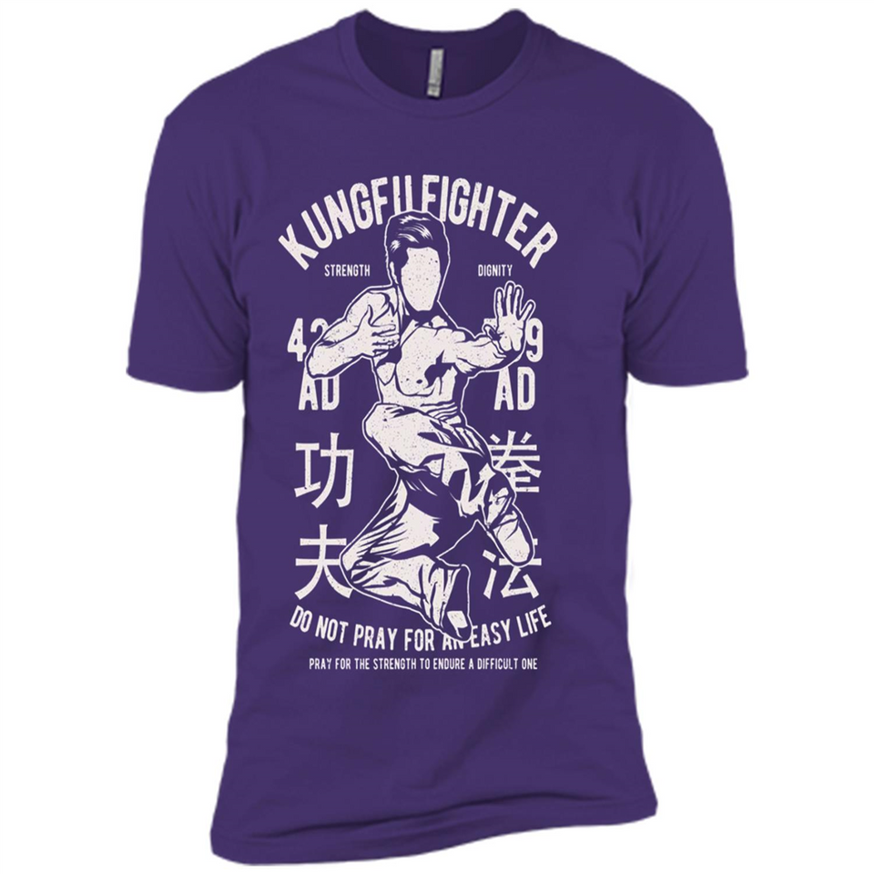 Kungfu Martial Arts Fight Apparel - Premium Short Sleeve T-Shirt