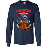 Tennessee Titans NFL Reindeer Funny Merry Christmas And Happy New Year