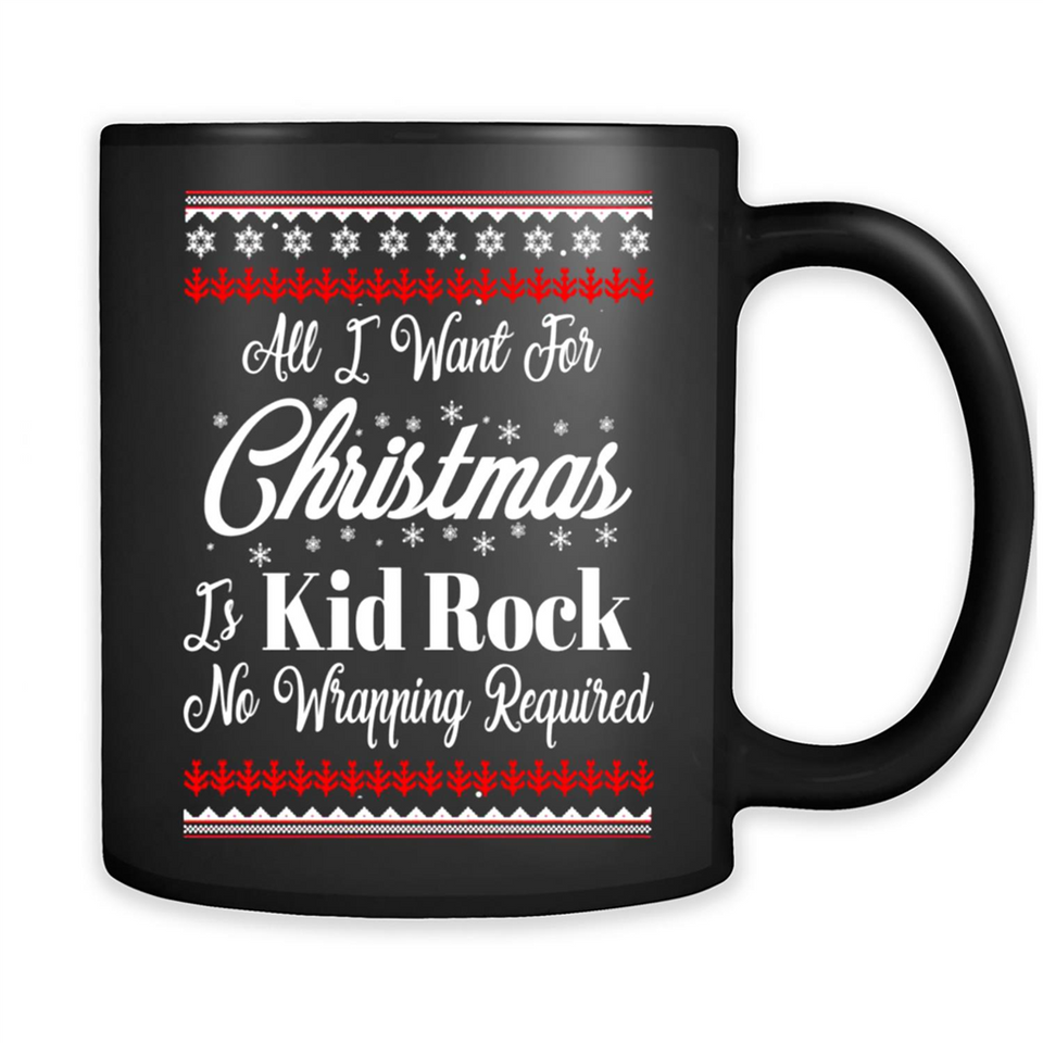 All I want for Christmas is kid rock no wrapping required sweater PINGPONG