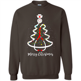 Christmas tree Nurse merry Christmas - Sweatshirt