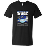 Police boyfriend Shark Blue Line Tee