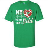 Atlanta Falcons Football My Heart is on that Field - Shirt