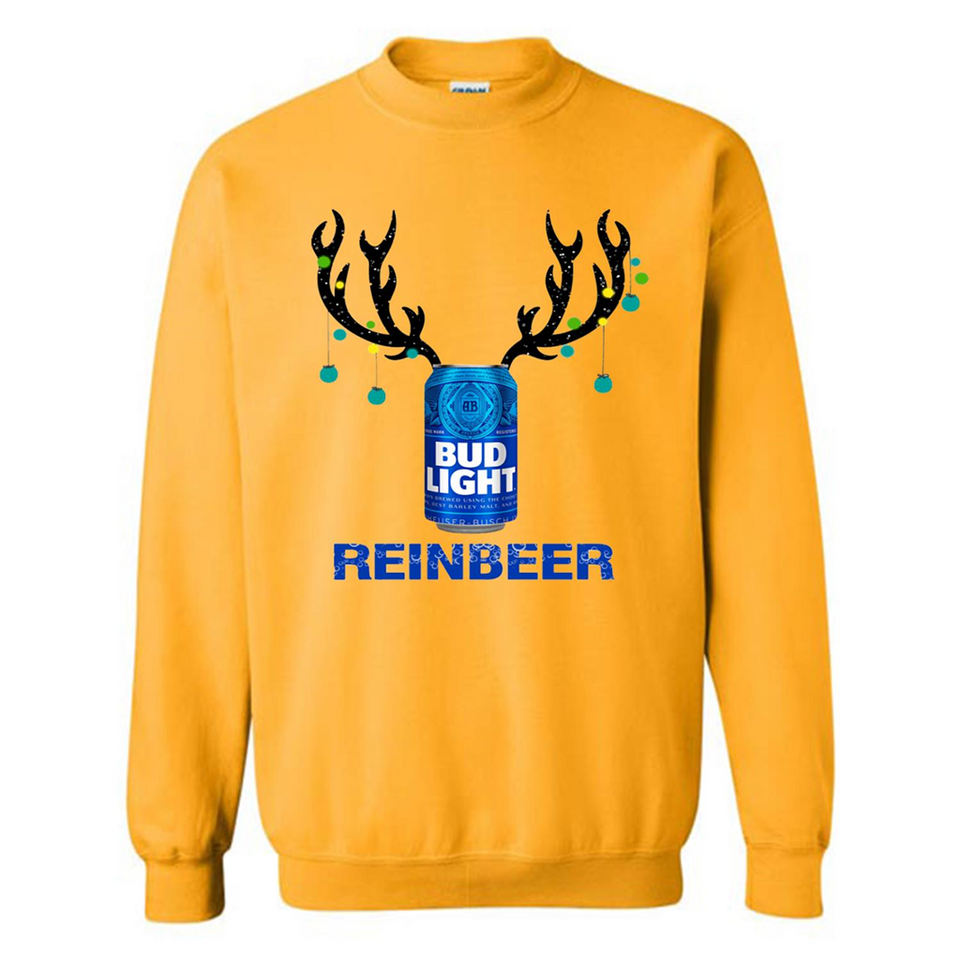 Bud Light Reinbeer Funny Beer Reindeer Christmas Sweatshirt - Sweatshirt